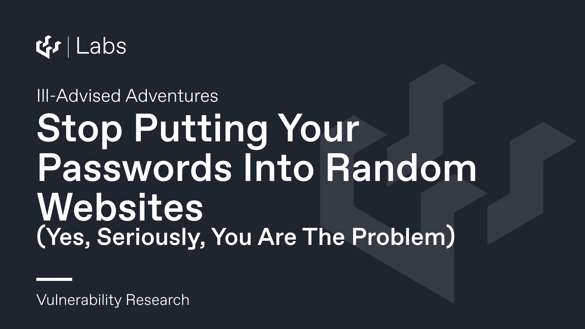 Stop Putting Your Passwords Into Random Websites (Yes, Seriously, You Are The Problem)