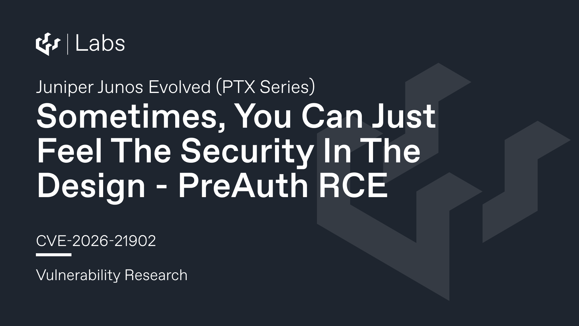 Sometimes, You Can Just Feel The Security In The Design (Juniper Junos Evolved CVE-2026-21902 Pre-Auth RCE)